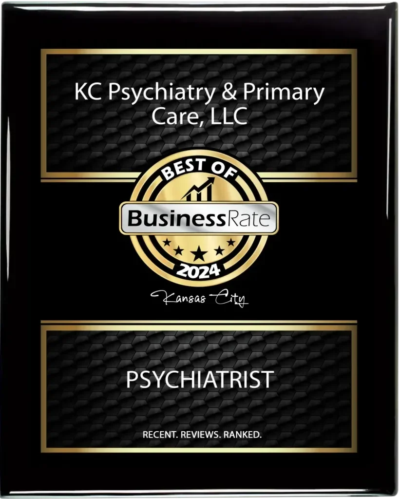 Plaque Award kc pyschiatrist